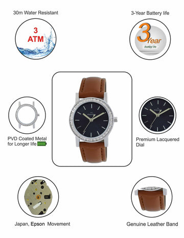 Maxima ATTIVO Women Blue Dial Analogue Watch - 58751LMLI